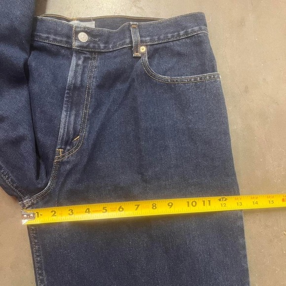 Vintage Levi's 560 men's dark wash pleated jeans loose comfort 2004 36 - Picture 8 of 8